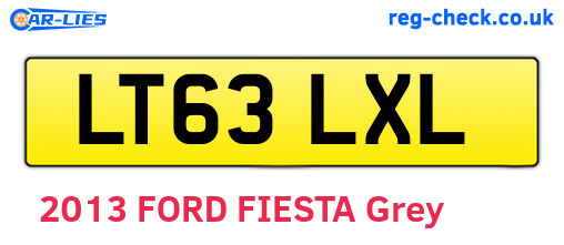 LT63LXL are the vehicle registration plates.