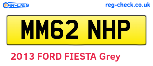 MM62NHP are the vehicle registration plates.