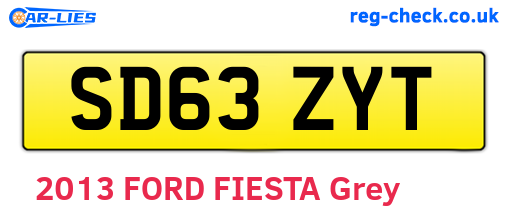 SD63ZYT are the vehicle registration plates.