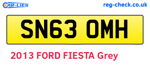 SN63OMH are the vehicle registration plates.