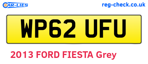 WP62UFU are the vehicle registration plates.