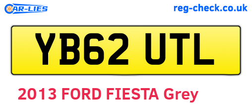 YB62UTL are the vehicle registration plates.