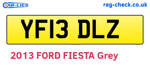 YF13DLZ are the vehicle registration plates.