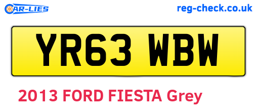 YR63WBW are the vehicle registration plates.