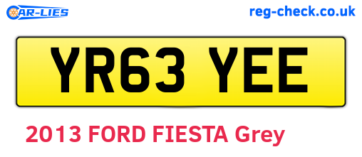 YR63YEE are the vehicle registration plates.