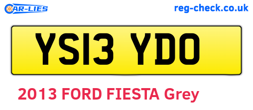 YS13YDO are the vehicle registration plates.