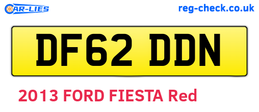 DF62DDN are the vehicle registration plates.