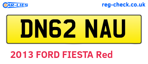 DN62NAU are the vehicle registration plates.