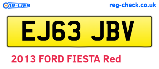 EJ63JBV are the vehicle registration plates.