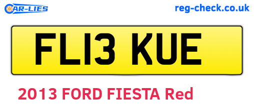 FL13KUE are the vehicle registration plates.