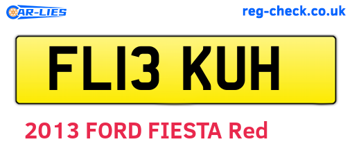 FL13KUH are the vehicle registration plates.