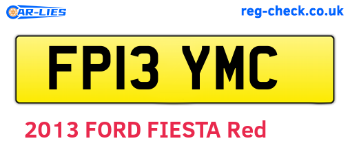 FP13YMC are the vehicle registration plates.