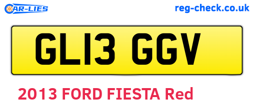 GL13GGV are the vehicle registration plates.