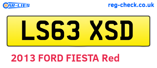 LS63XSD are the vehicle registration plates.