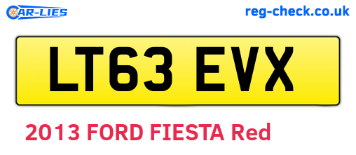 LT63EVX are the vehicle registration plates.