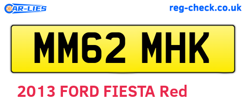 MM62MHK are the vehicle registration plates.