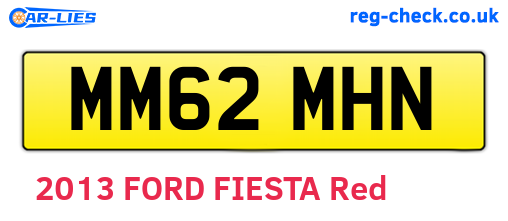 MM62MHN are the vehicle registration plates.