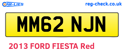 MM62NJN are the vehicle registration plates.