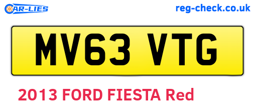 MV63VTG are the vehicle registration plates.