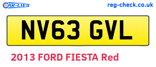 NV63GVL are the vehicle registration plates.