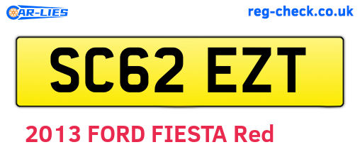 SC62EZT are the vehicle registration plates.