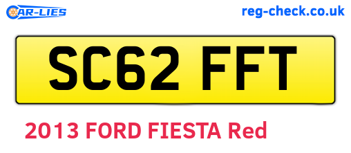 SC62FFT are the vehicle registration plates.