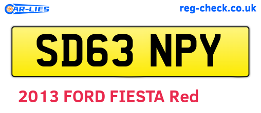 SD63NPY are the vehicle registration plates.