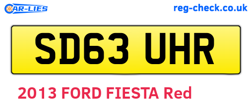 SD63UHR are the vehicle registration plates.