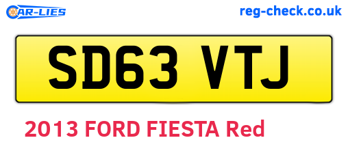 SD63VTJ are the vehicle registration plates.