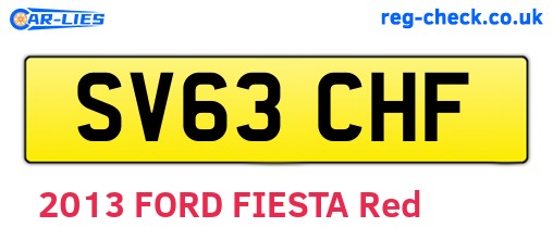 SV63CHF are the vehicle registration plates.