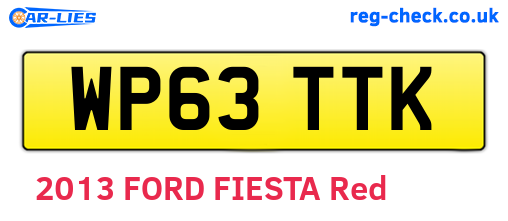 WP63TTK are the vehicle registration plates.