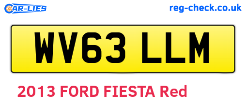 WV63LLM are the vehicle registration plates.