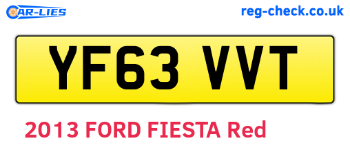YF63VVT are the vehicle registration plates.