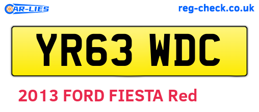 YR63WDC are the vehicle registration plates.