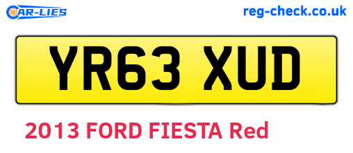 YR63XUD are the vehicle registration plates.