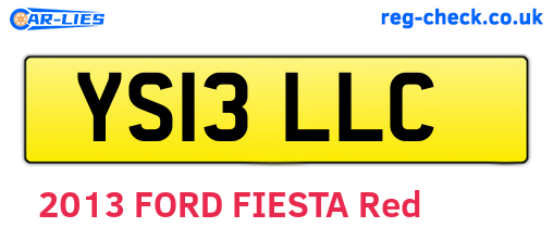 YS13LLC are the vehicle registration plates.