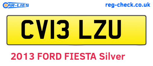 CV13LZU are the vehicle registration plates.