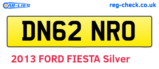 DN62NRO are the vehicle registration plates.