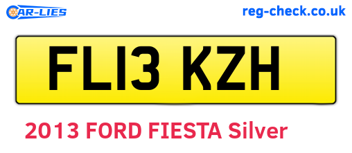 FL13KZH are the vehicle registration plates.