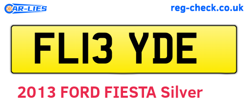 FL13YDE are the vehicle registration plates.