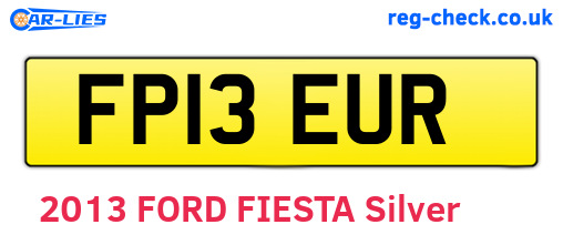 FP13EUR are the vehicle registration plates.