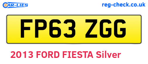 FP63ZGG are the vehicle registration plates.