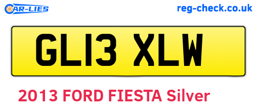 GL13XLW are the vehicle registration plates.