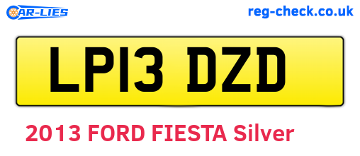 LP13DZD are the vehicle registration plates.