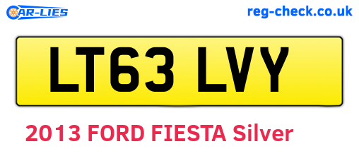LT63LVY are the vehicle registration plates.