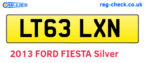 LT63LXN are the vehicle registration plates.
