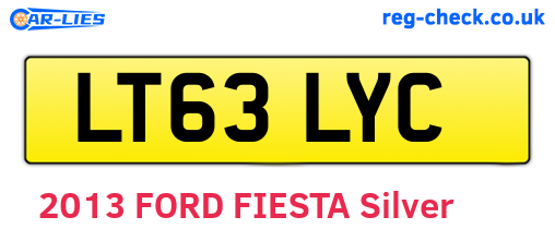 LT63LYC are the vehicle registration plates.
