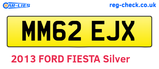 MM62EJX are the vehicle registration plates.