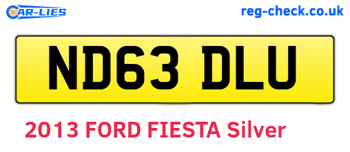 ND63DLU are the vehicle registration plates.