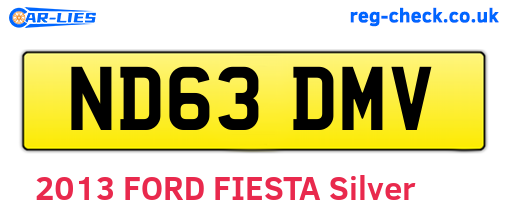 ND63DMV are the vehicle registration plates.